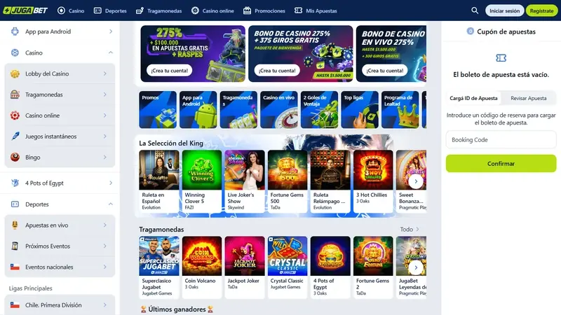 Captura de portada publicada por Casino Guru