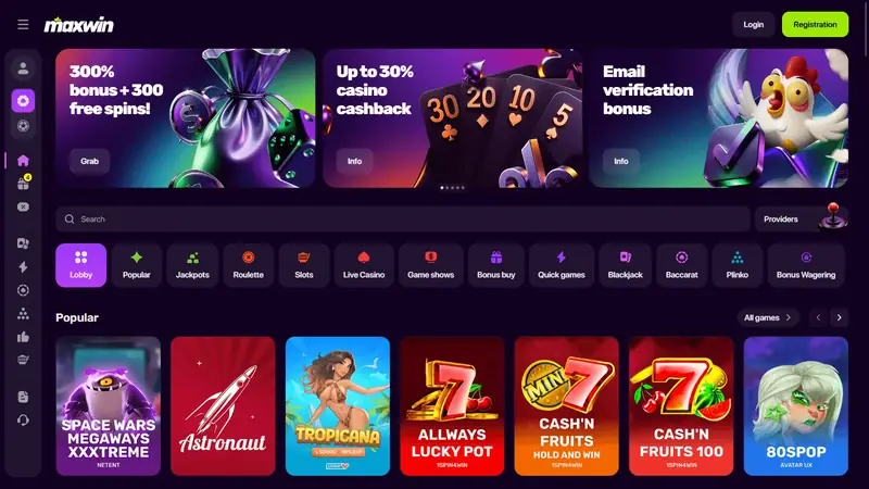Captura de portada publicada por Casino Guru